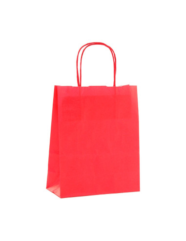 BOLSA "KRAFT" 24x11x31cm PK. (50u) ROJOBolsas Papel