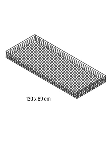 CESTO PLANO 130x69cm inox para CG-140Lavautensilios