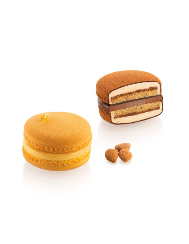 Molde de silicona alimentaria Macaron 110 de Silikomart Professional