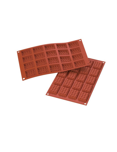 MOLDE DE SILICONA SF147 MINI WAFFEL SQUARE