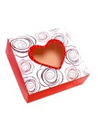 Cajas para pasteles de San Valentín.